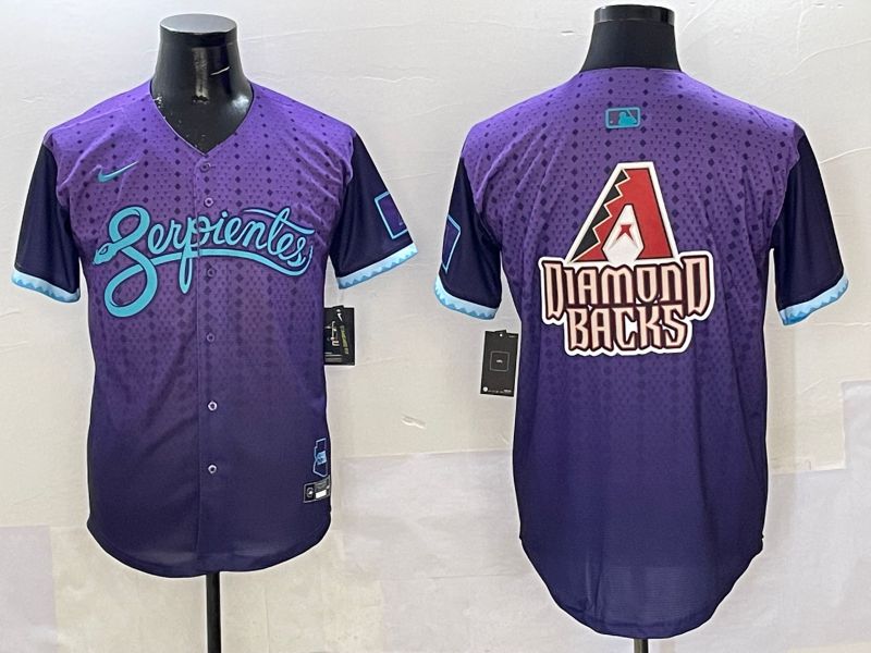 Men Arizona Diamondback Blank Purple Joint Name 2025 Nike MLB Jersey style 3
